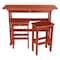 Highwood Usa Lehigh 3pc Bar Height Outdoor Patio Furniture Balcony Set AD-KITBALC2-RED - alternate 1